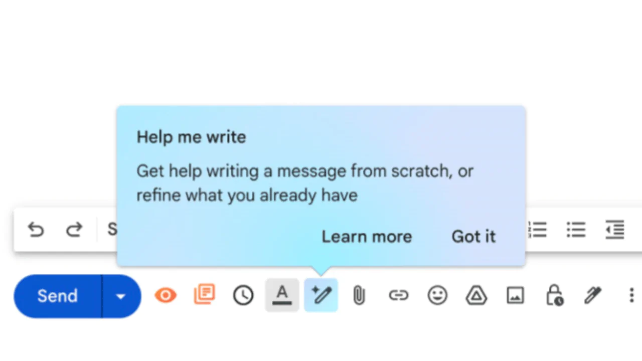 Gmail で Gemini の「Help Me Write」を無効にする方法