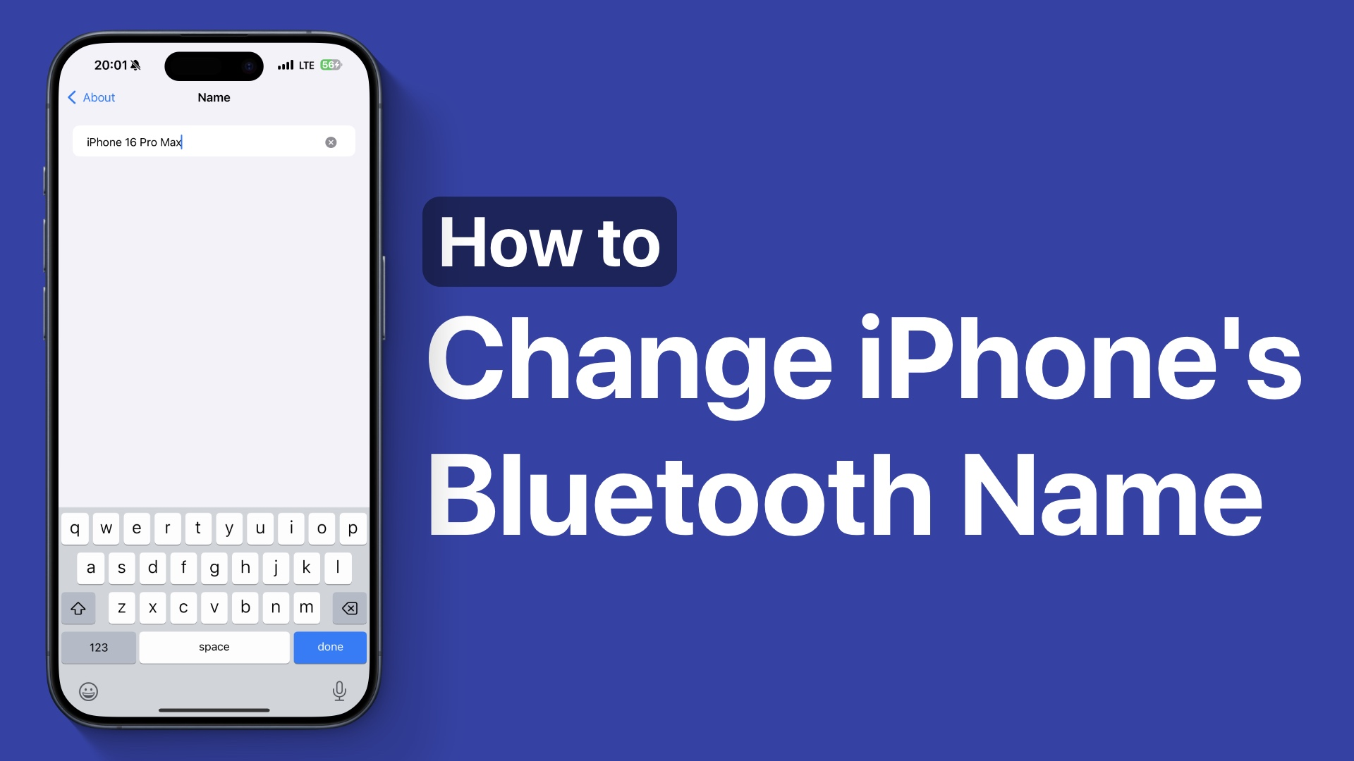 iPhoneのBluetooth名を変更する方法