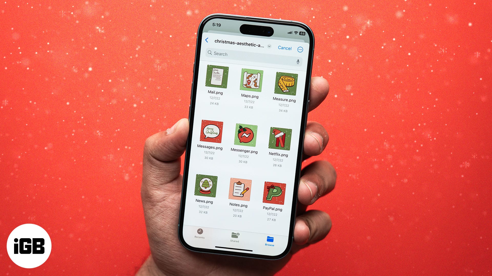 iPhone 向けの最高のクリスマス アプリ アイコン: 完全なセットアップ ガイド