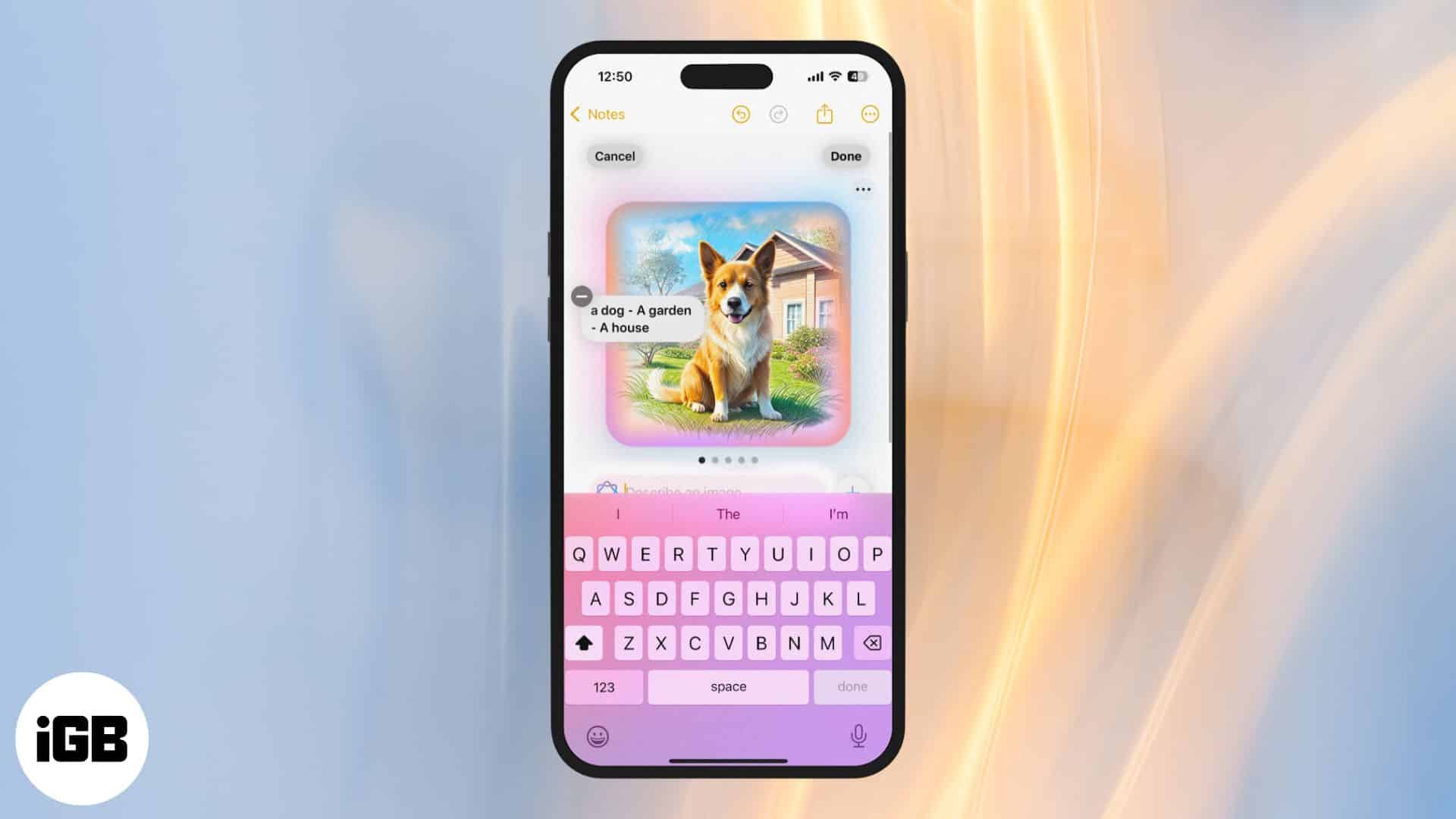 iPhone で Image Wand を使用してスケッチを AI 生成の画像に変換する方法