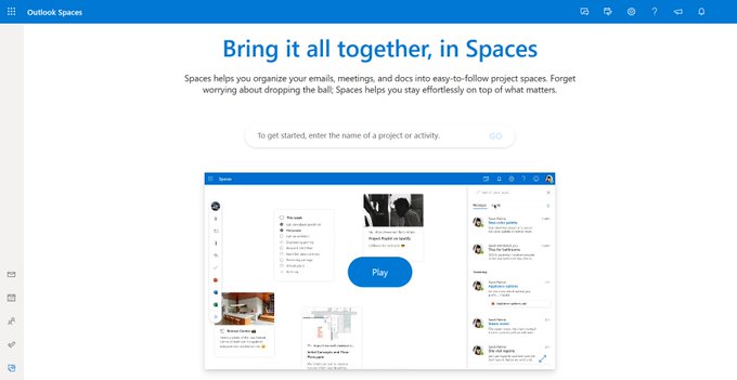 Microsoft Spaces が新しい Outlook エクスペリエンスを間もなく提供